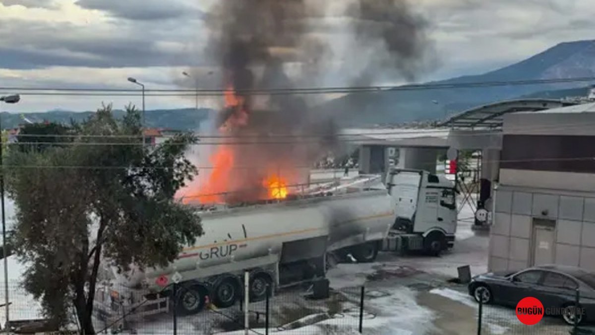 Akaryakıt İstasyonunda Korku Dolu Anlar: Tanker Alevlere Teslim Oldu, Yangın Bitişikteki Diğer Tanklara Sıçradı!