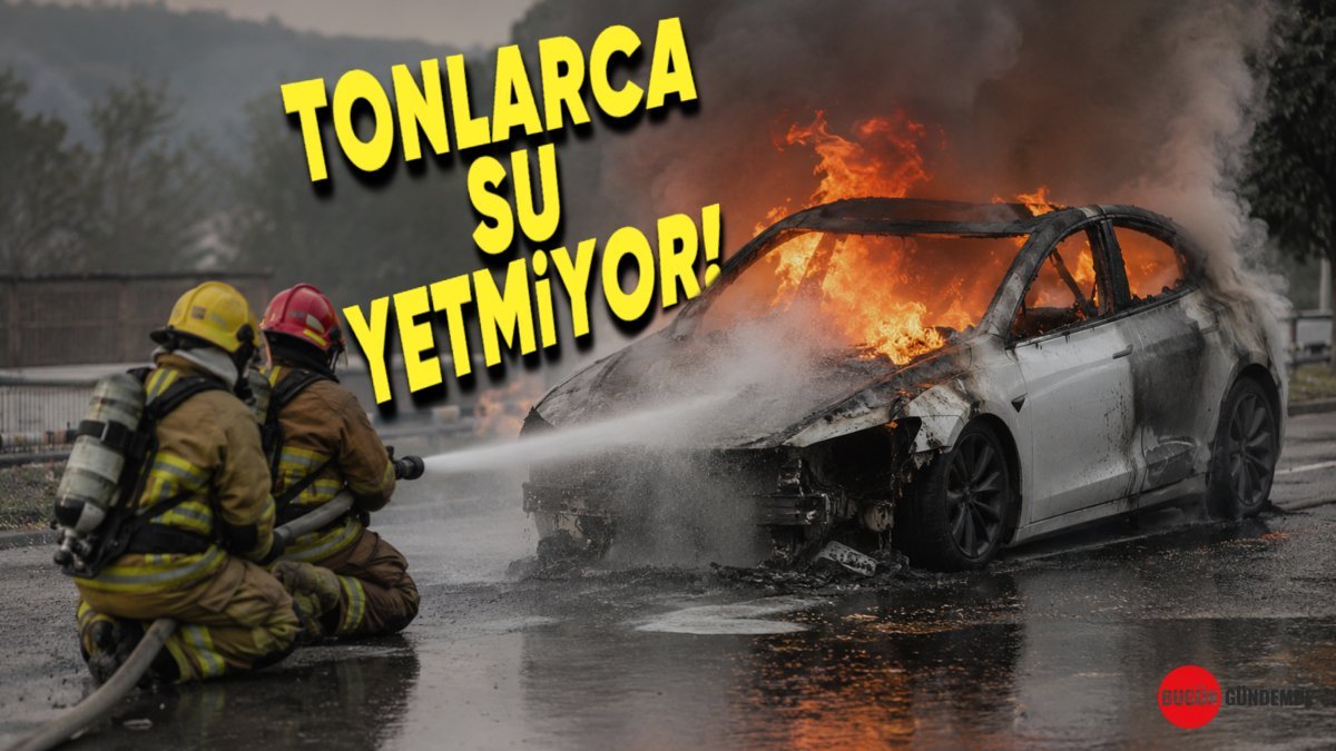 Elektrikli Otomobil Yangınları Kundakçıları Bile Şaşırtıyor: Neden Söndürmek Bu Kadar Zor?