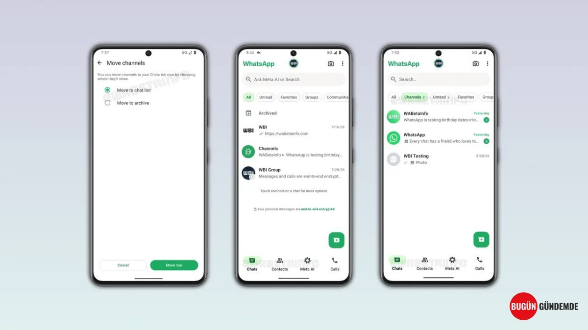 WhatsApp'tan Radikal Değişiklik: Kanallar Sohbet Sekmesine Taşınıyor, Güncellemeler Devri Kapandı!