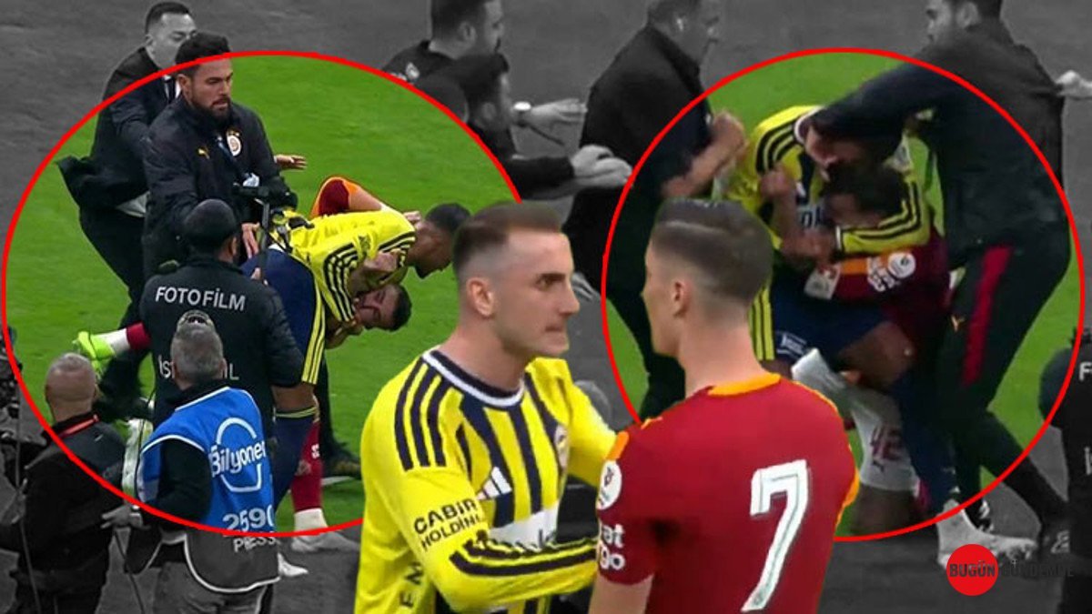 Derbi Sonrası RAMS Park'ta Kabus: Futbolcular Sahada Birbirine Girdi, Polisler Arada Kaldı!