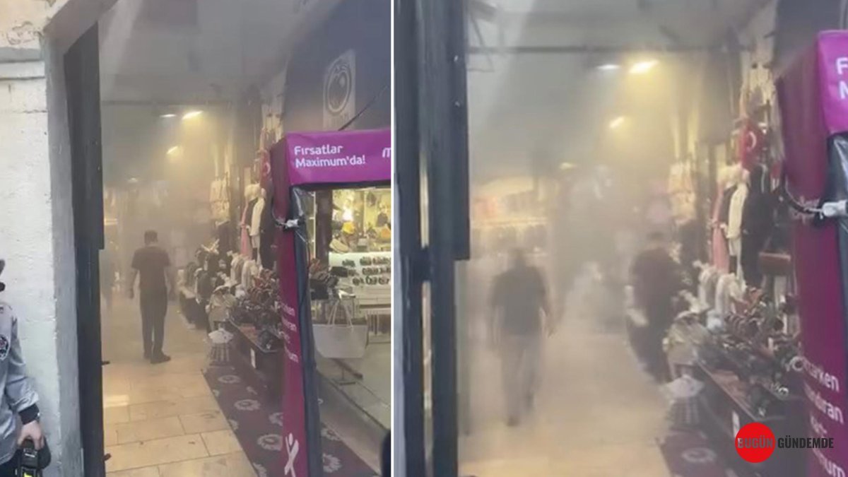 Kapalıçarşı'yı Duman Bulutu Kapladı: Tarihi Çarşıda Nefes Kestiği Anlar!
