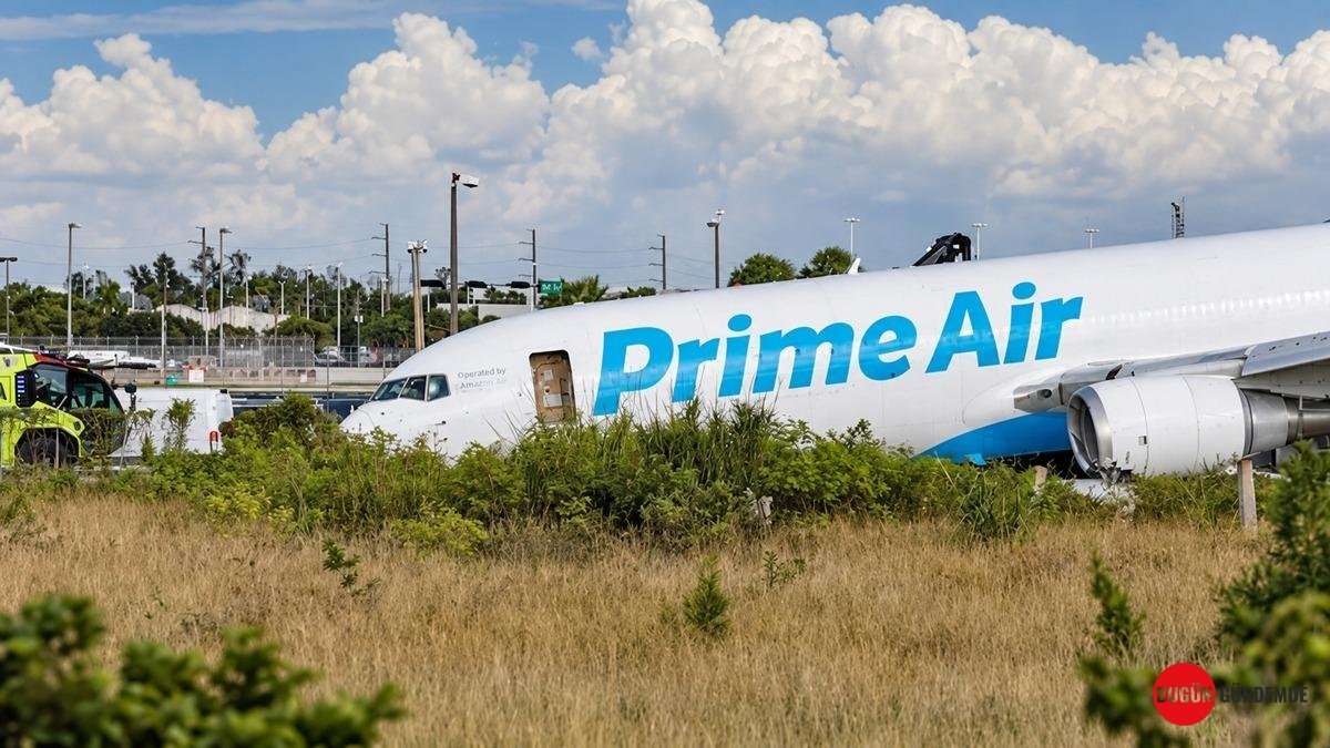 Amazon Kargo Uçağı Yürekleri Ağza Getirdi: Pistten Fırladı, Alevlere Teslim Oldu! En Az 5 Can Kaybı